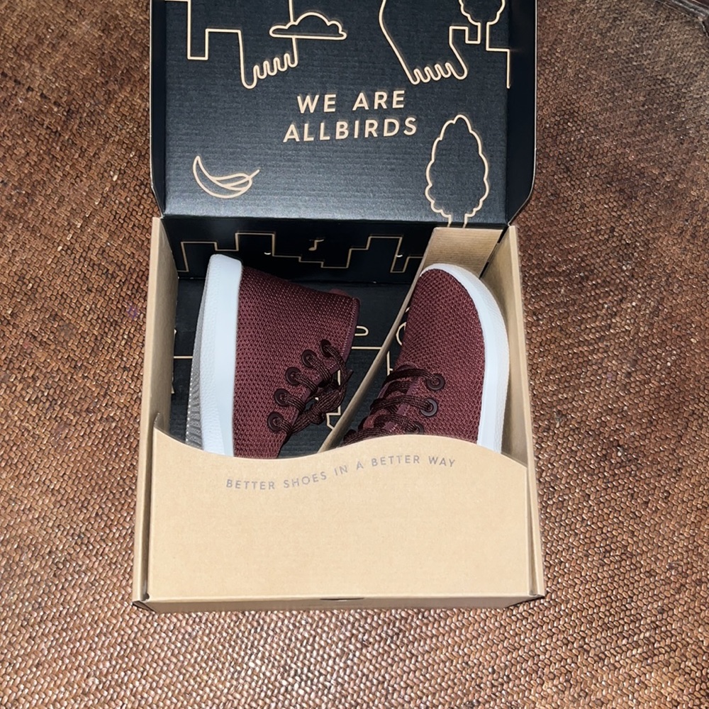 Allbirds Brown Kauri Zin Tree Topper Hi-Top Sneaker Women’s Size 5 Wool Lining - Picture 4 of 5